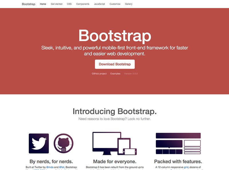 Bootstrap 3 - Home